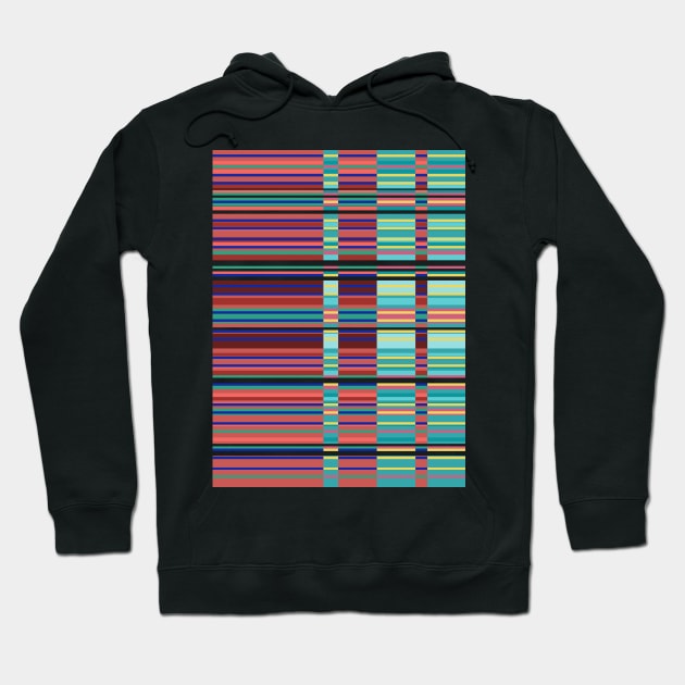 Striped V W 2022 Hoodie by Ocztos Design